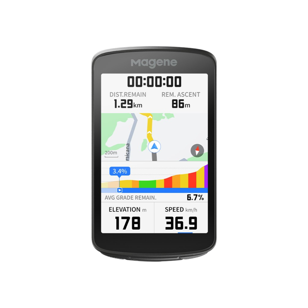 Entrenamiento indoor y datos del Magene C706