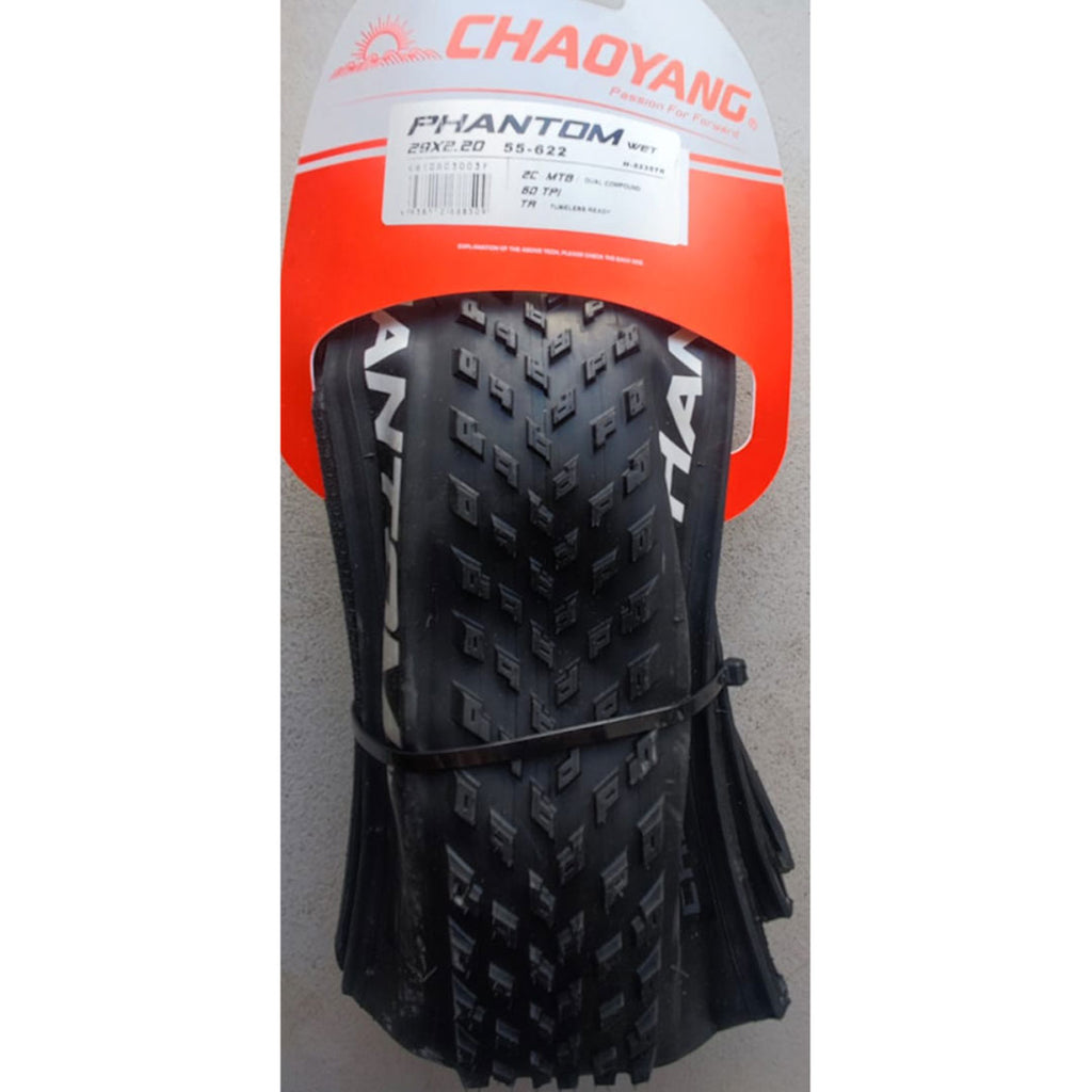 Llantas XC 29×2.20 Chaoyang 60TPI 2C-MTB Foldable TLR Phantom Wet Tag
