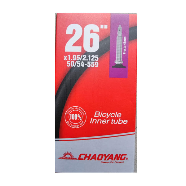 Cámara 26×1.95/2.125 CHAOYANG Válvula de auto & Francesa 48MM