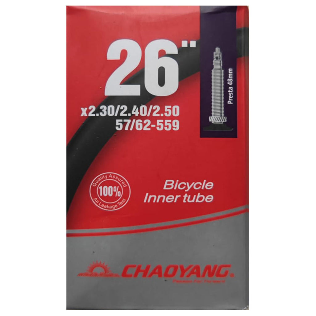 Cámara 26×2.30/2.40/2.50 Chaoyang Válvula de Auto & Francesa 48MM