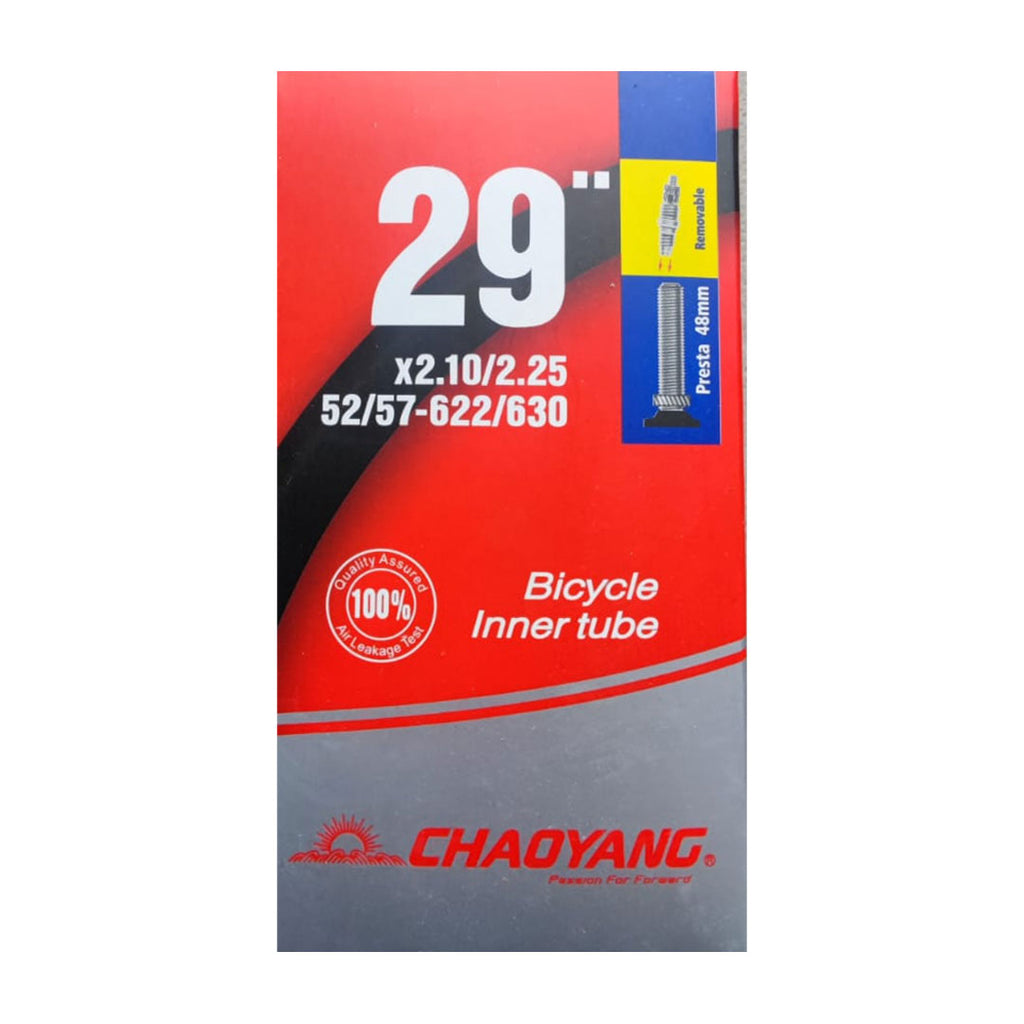 Cámara 29×2.10/2.25 Chaoyang Válvula Francesa Removible 48MM para Tubeless y Aire